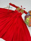 Pc N18 Gamathi Mirror Work Georgette Navaratri Gown Wholesale Price In Surat	
